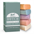 Dutch Healing Clay Detox Bar Soap - Calcium Bentonite - Shea Butter Coconut Oil Lavender Blueberry Unscented